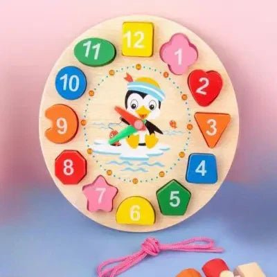 Jouet en Bois - WoodenToys™ - Horloge - Jouets d'eveil bébé